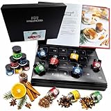 Hallingers Tee-Adventskalender "24 Tees aus aller Welt" (Deluxe-Box) 6 Hallingers Christmas Car & Happiness is handgemacht - Tee-Adventskalender handgemacht, 24 Tees & Kochbuch (Set) - Geschenkideen Weihnachten & Geschenke Adventskalender | Genesung Chanukka Freundschaft