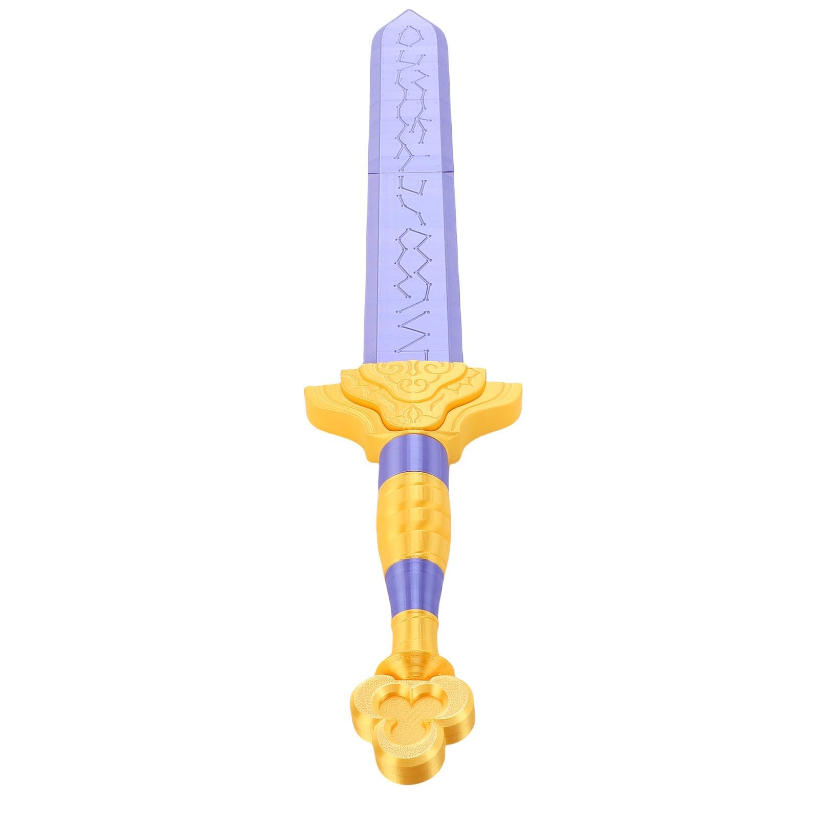 Ejoyous Pop Anime Hunters Sword, Anime Cosplay Costume Props 3D Printing Sword for Collection Festival Yellow Blue