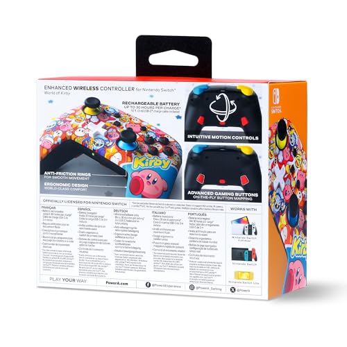 Manette Sans Fil : World Of Kirby Nintendo Switch - vue 3