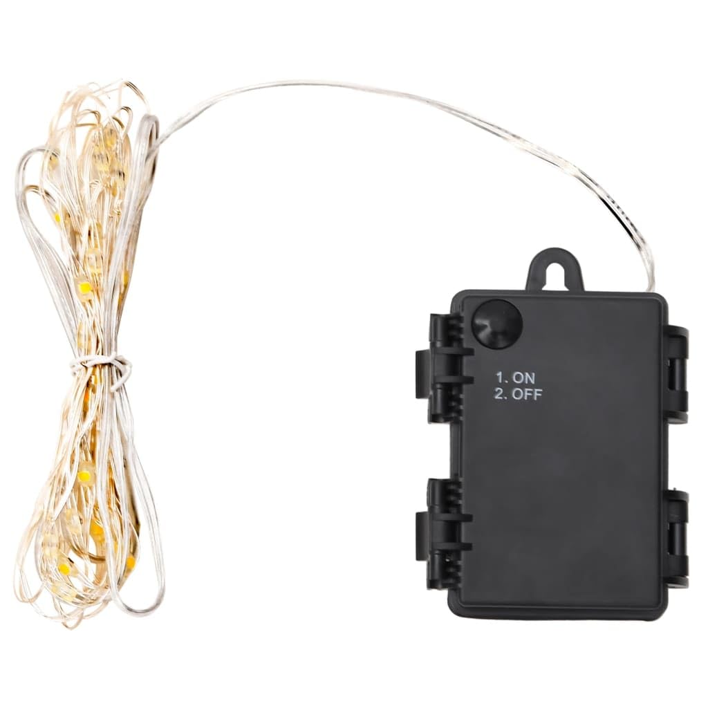 LED-Lichterkette mit 15 LEDs 150 cm für Weihnachtsdekorationen Garten Balkon Innen Außen wasserdicht mit Timer kabellos und Batterieoption geeignet für Festlichkeiten und stimmungsvolle