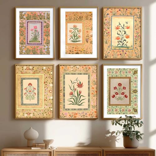 Image of kotart Premium Digital Madhubani Art Paintings with Frame for Home Decor - Painting for Wall Decoration - Pack of 6 (10x13, wall decor)