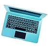 Bigmachine Windows 10 Ordinateur Portable Mini 10,1 Pouces 32 Go Clavier AZERTY Français Ultra Mince et léger Netbook Quad Core PC HDMI Webcam Netflix Youtube (Bleu)
