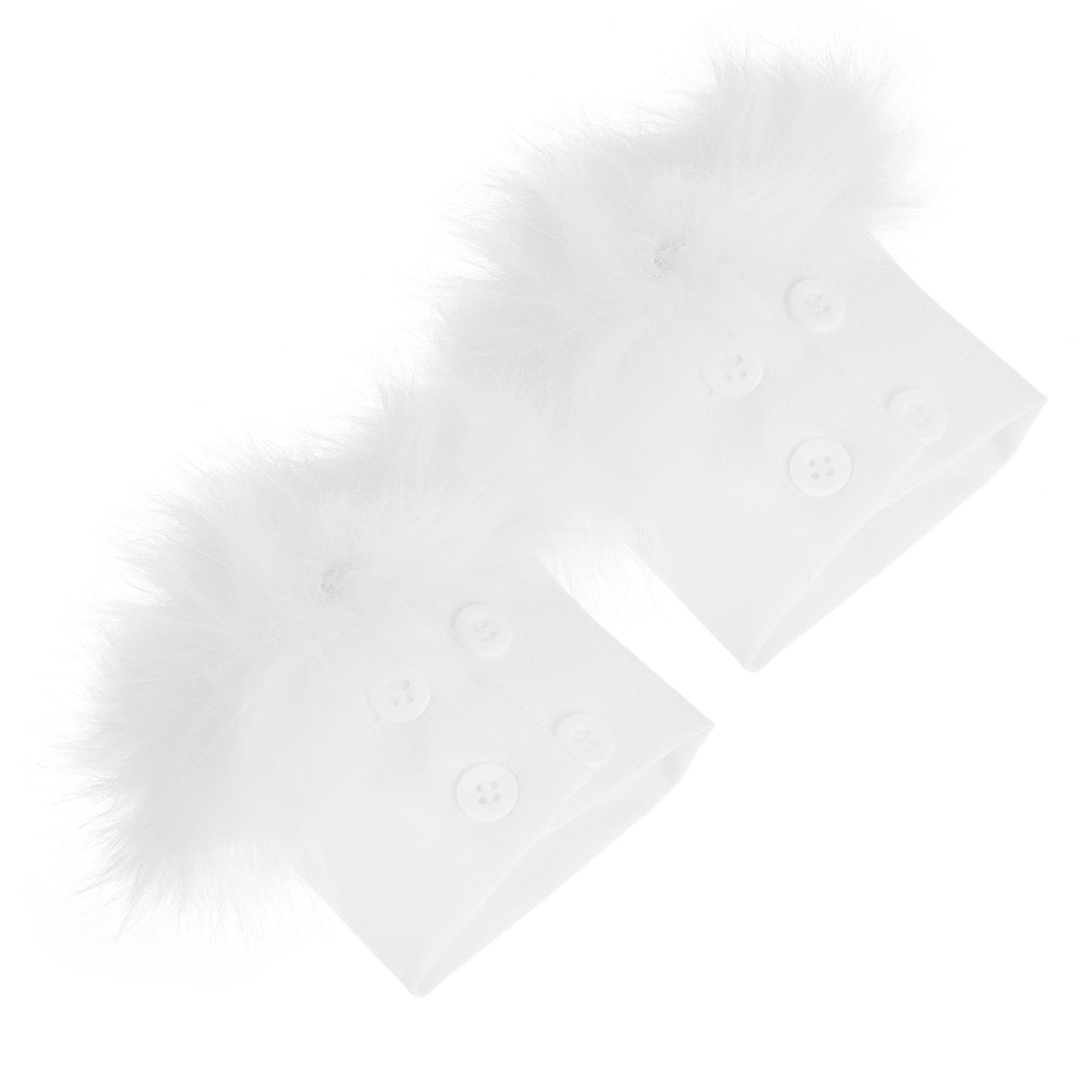 LIFKOME Furry Arm Warmers Women Soft Fuzzy Cuffs Faux Fur Sleeves for Cold Weather