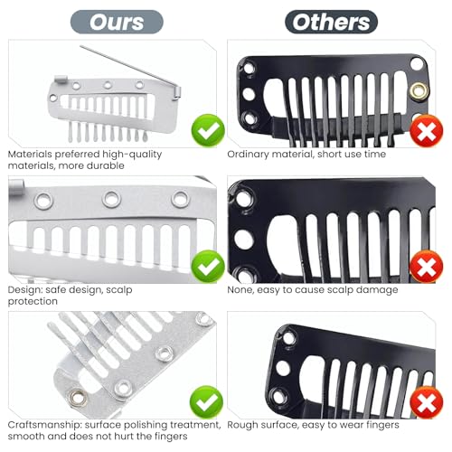 16 Piezas Clips Chunni con Alfiler de Seguridad miniatura 6