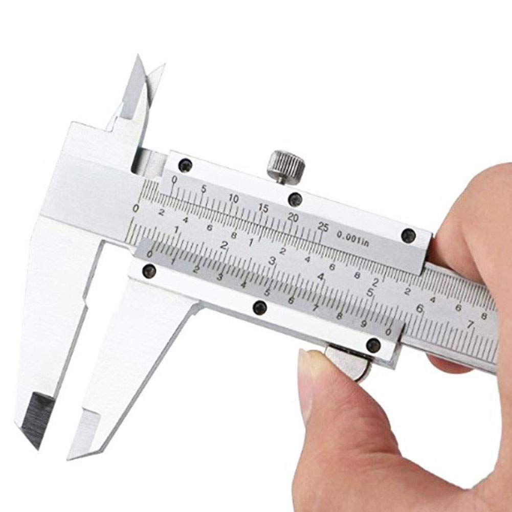 Edelstahl-Messschieber,Industrie-Präzisionsmessschieber,Einteiliges Messwerkzeug Geschlossener Ausführung,200 Mm Für Durchmesser-/Innendurchmesser-/Stufen-/Tiefenmessung,1 Stck