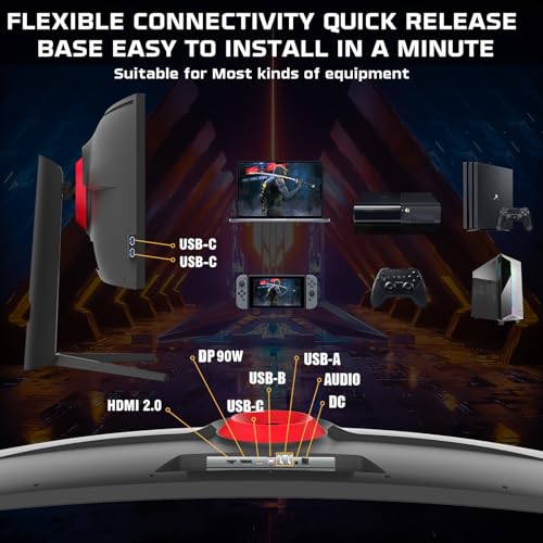 Monitor da gioco Fast IPS Display 49’’ - Risoluzione 5120 x 2880 FHD, frequenza aggiornamento 75 Hz, rapporto d’aspetto 16:9, tempo di risposta 1ms - Nero (TM492K75IPS) - Monitor - Immagine 4