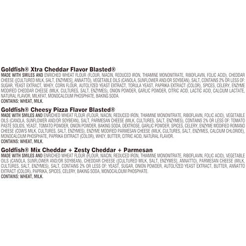 Image of Goldfish Bold Mix Variety Pack Snack Crackers, 1 oz Snack Packs, 30 Ct Box