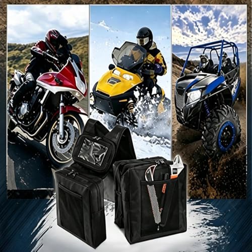 Alforja para ATV Outlander MAX 1000R 2013-2026 con bolsillo para teléfono y compartimentos para organización miniatura 3