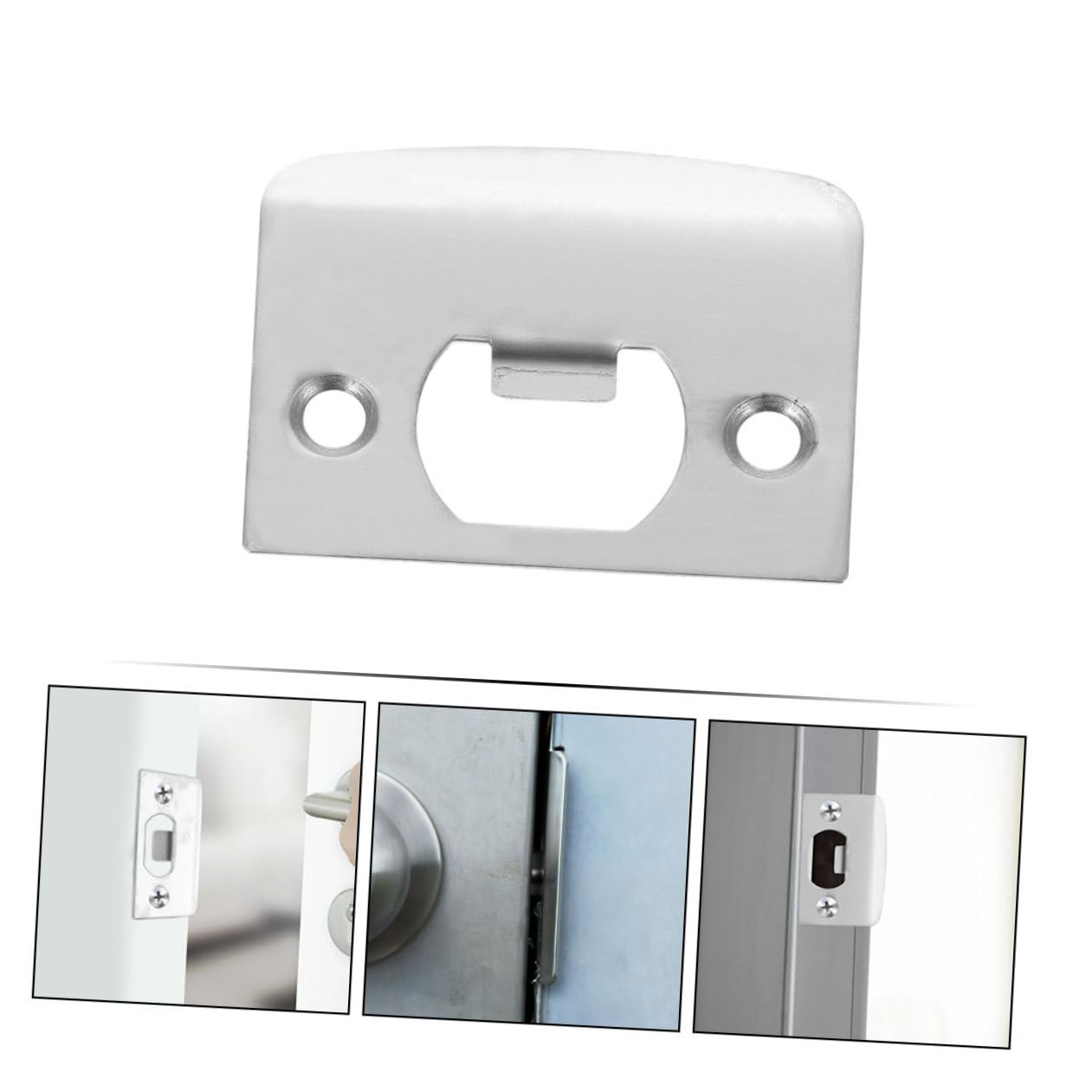 DOITOOL 4 Ensembles Boucle À Ardillon Verrouillable Close Closure Portail Lock Sécurité Loquet Bouchon Dehors Kit De Réparation En Acier Inoxydable Couvertures De Porte Silver 6 Pièces * 4