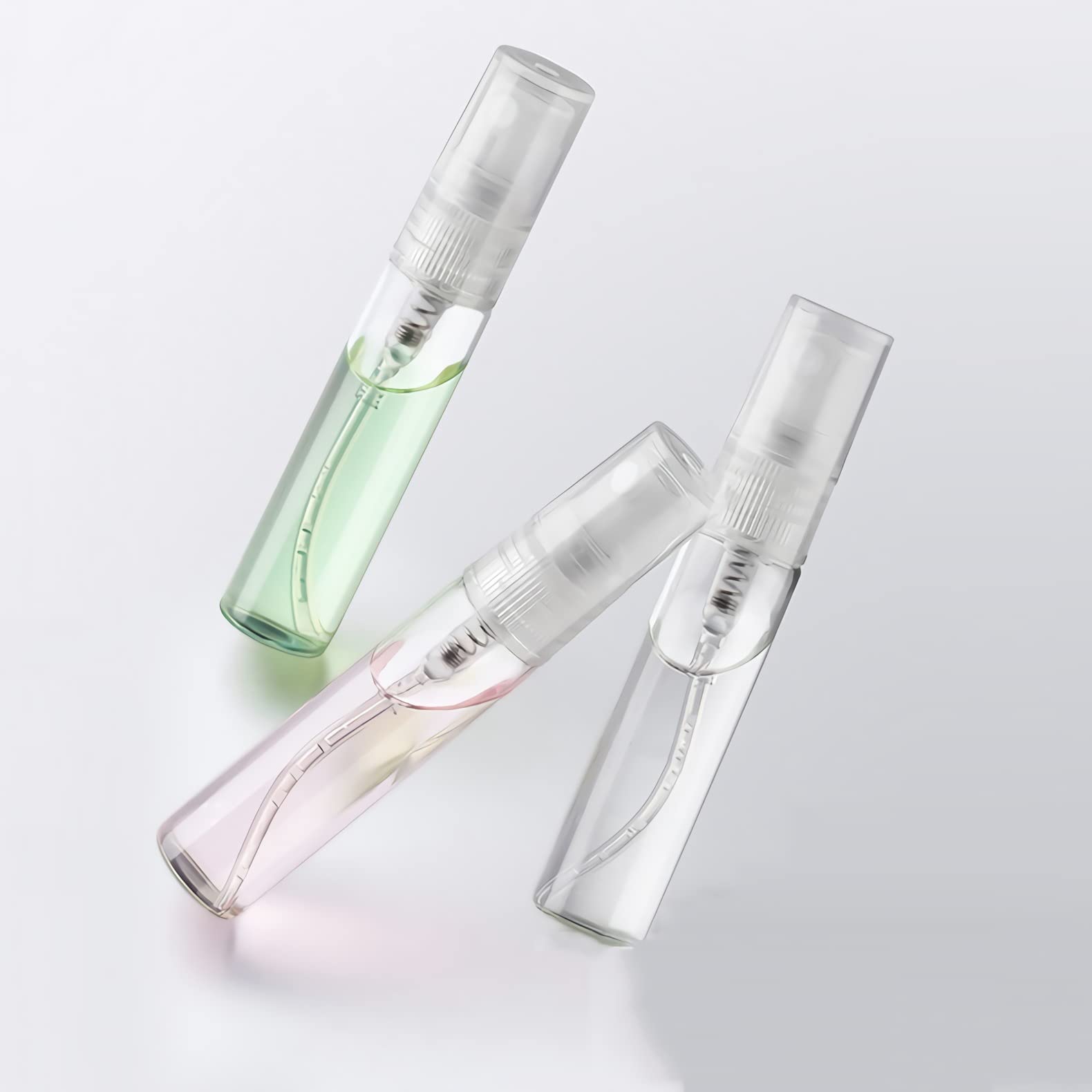 100 Pezzi 10ml Vuoto Flacone Spray Vetro Trasparente, Mini Spray Tascabile, Piccolo Flacone Spray per Nebbia Riutilizzabile Portatile, Bottiglia di Profumo, Cosmetica, Viaggio con Imbuti