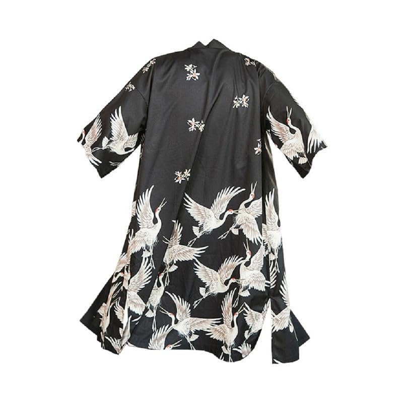 Shanghai Story Men Japanese Kimono Coat Loose Yukata Outwear Long Bathrobe Tops Vintage2