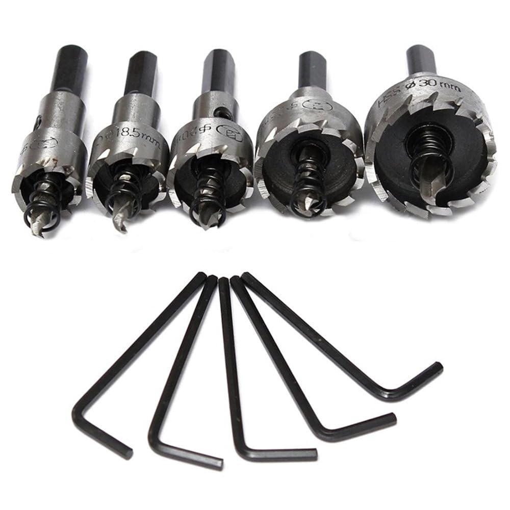 Kit sega a tazza Set di frese per metallo in acciaio inossidabile ad alta velocità per piastra in acciaio inossidabile, tubo quadrato, ferro, ghisa, predefinito
