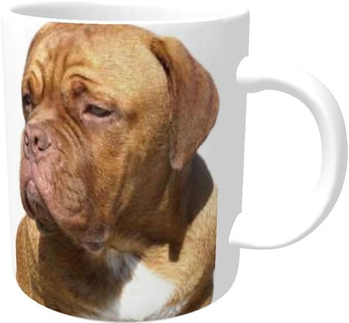 The Lazy Cow Dogue de Bordeaux (French Mastiff) DOG Ceramic Mug 10fl oz # 95