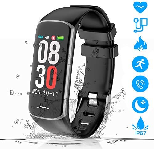Omngin Fitness Tracker Waterproof - Activity Tracker Watch with Heart Rate Monitor, Blood Pressure Monitor, Sleep Monitor, Step Counter, Calorie Counter for Kids Women and Men