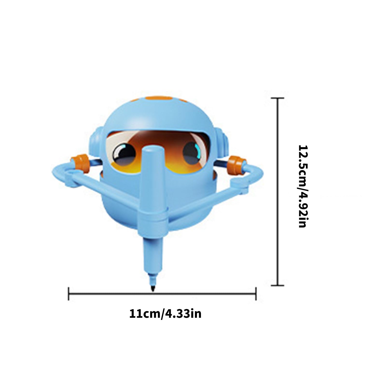 Robot de dibujo educativo para 100, azul