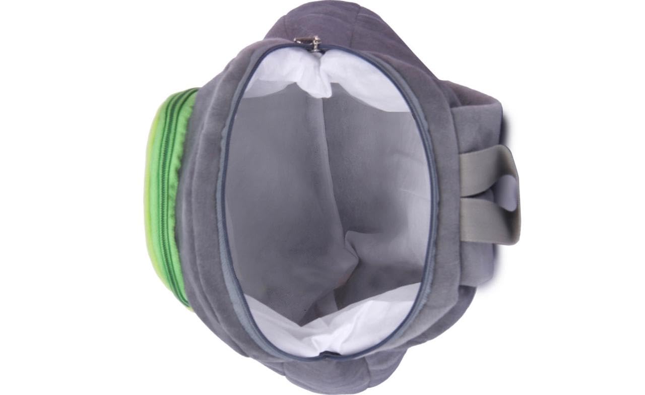 Cute Avocado Kids Backpack, Plush Cartoon Design, Lightweight School Bag for Young Learners, Dark Grey with Green Character-picture-18