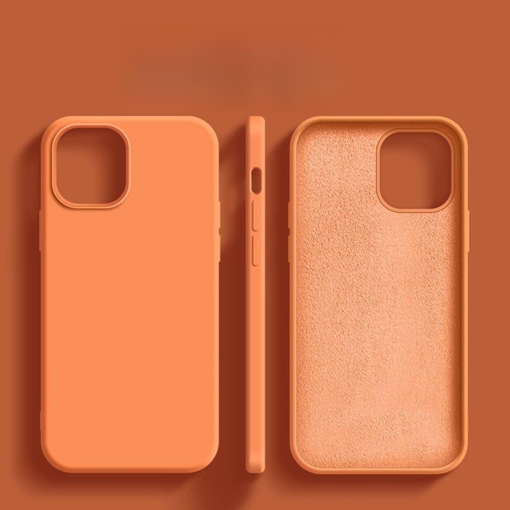 iPhone 14 Pro ケース 対応液体シリコン　オレンジ Amazon.co.jp: iPhone 16 15 11 12 13 14 Pro Max用電話ケース