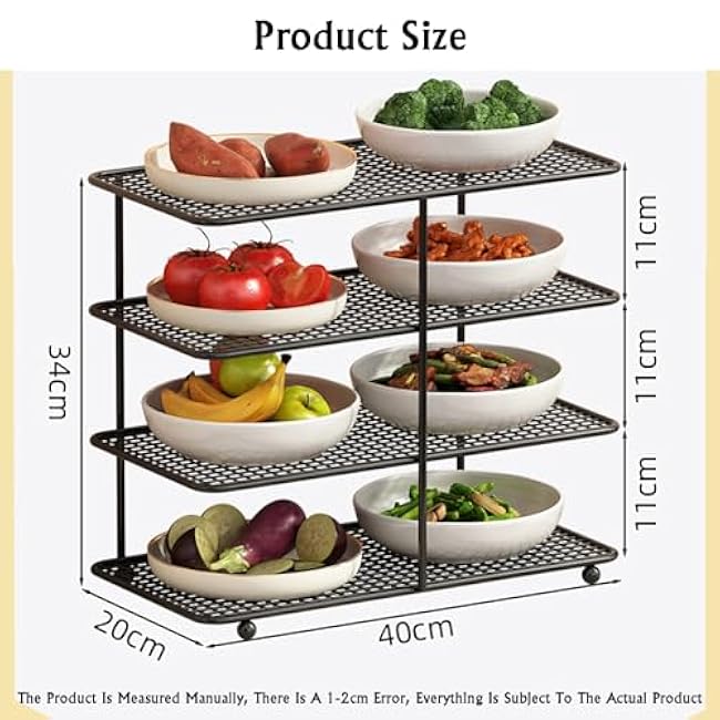 Kitchen Shelf Tray£¬Preparation Plate Organizer,Hot Pot Preparation Tray Rack,Suitable for Home Kitchen Restaurant(Gold)
