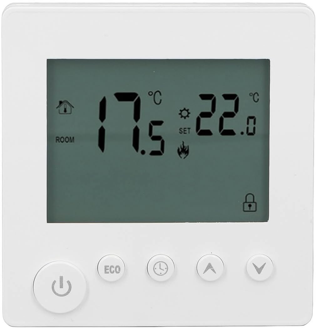 High Power Energy Saving Smart Thermostat 4500W Button Control with Storage Memory, Smart Button, for Home Office Market Hotel AC90V to 240V (White) High Power Energy Saving Smart Thermostat 4500W Button Control with Storage Memory, Smart Button, for Home Office Market Hotel AC90V to 240V (White)