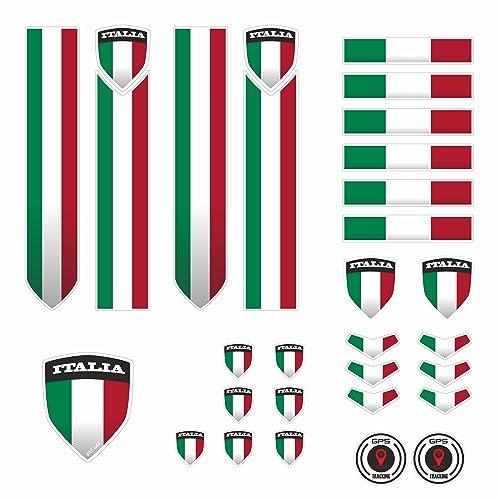 BIKE-label Aufkleber Fahrradrahmen 28-teiliges Fan Sticker Set E-Bike Roller Italien Flagge X400066VA