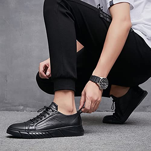 Gxswlaaa Sapatos sociais masculinos njm, sapatos de couro masculinos sapatos Oxford sapatos masculin