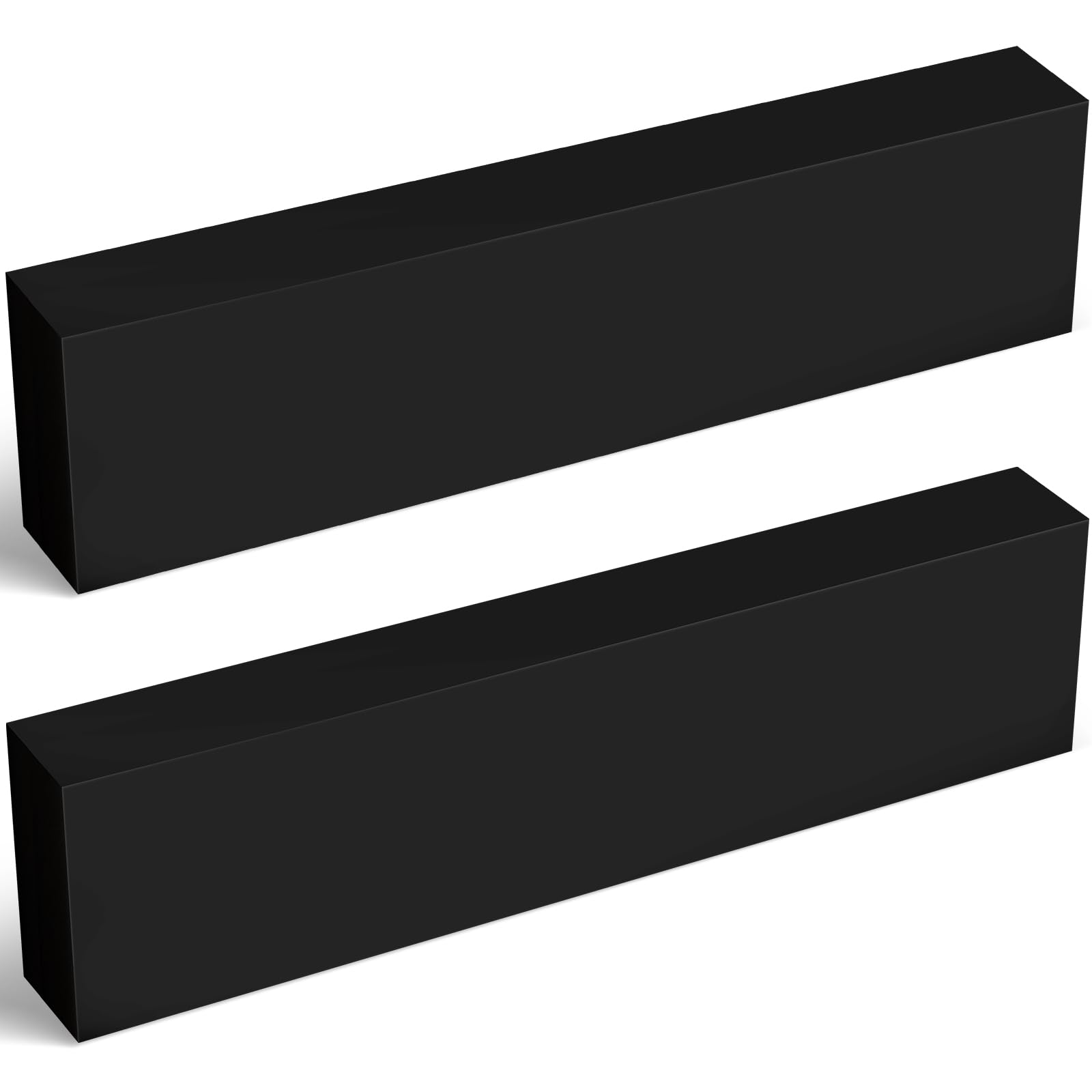 Photo 1 of Colingmill 2 Pcs HDPE Plastic Block 2" x 3" x 12", Polyethylene Solid Plastic Block for Machining, Home Floor Improvement, Prototyping, DIY Projects, Engineering (Black)