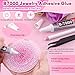 20000Pcs Pink Rhinestones for Bedazzling with 3Pcs B7000 Jewelry Glue, Resin Rhinestones for Crafting Crafts，Bedazzler Kit Flatback Gems for Clothing Shoes Tumblers Nail Art