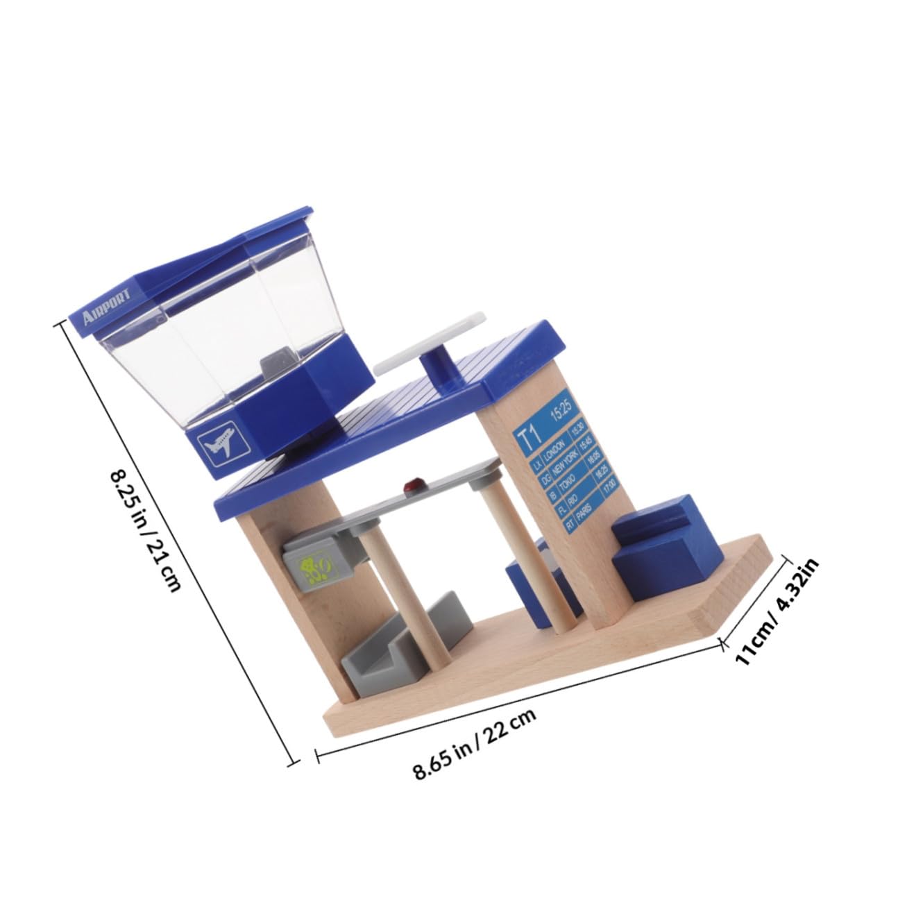 Accessorio Pista Aeroporto in Legno e Plastica 1 Pz | Bambini, Design Unico, per Asili e Casa, Stimola Creatività e Ragionamento