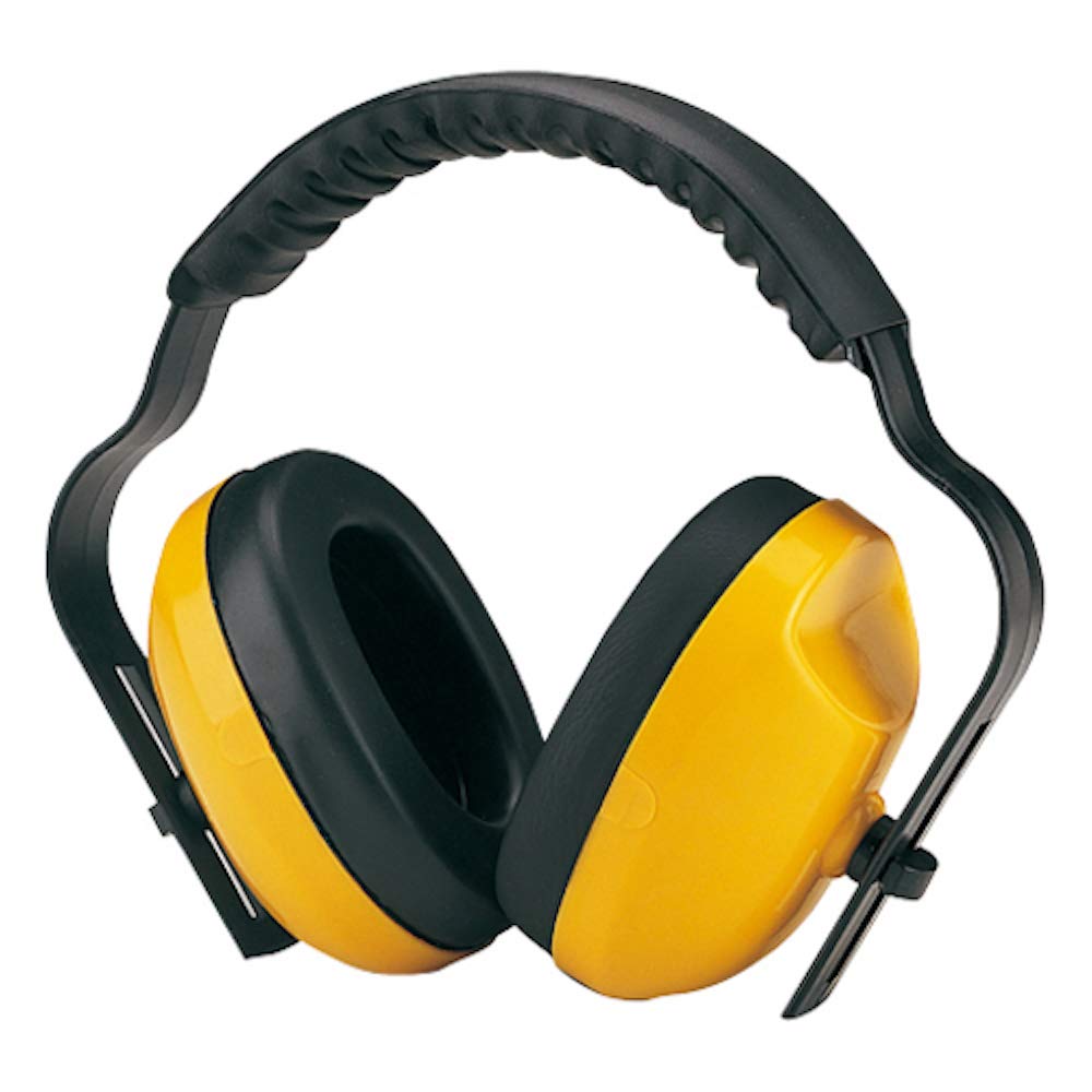 Safety EarMuffs Yellow Adjustable Headband Noise Reduction NRR 23