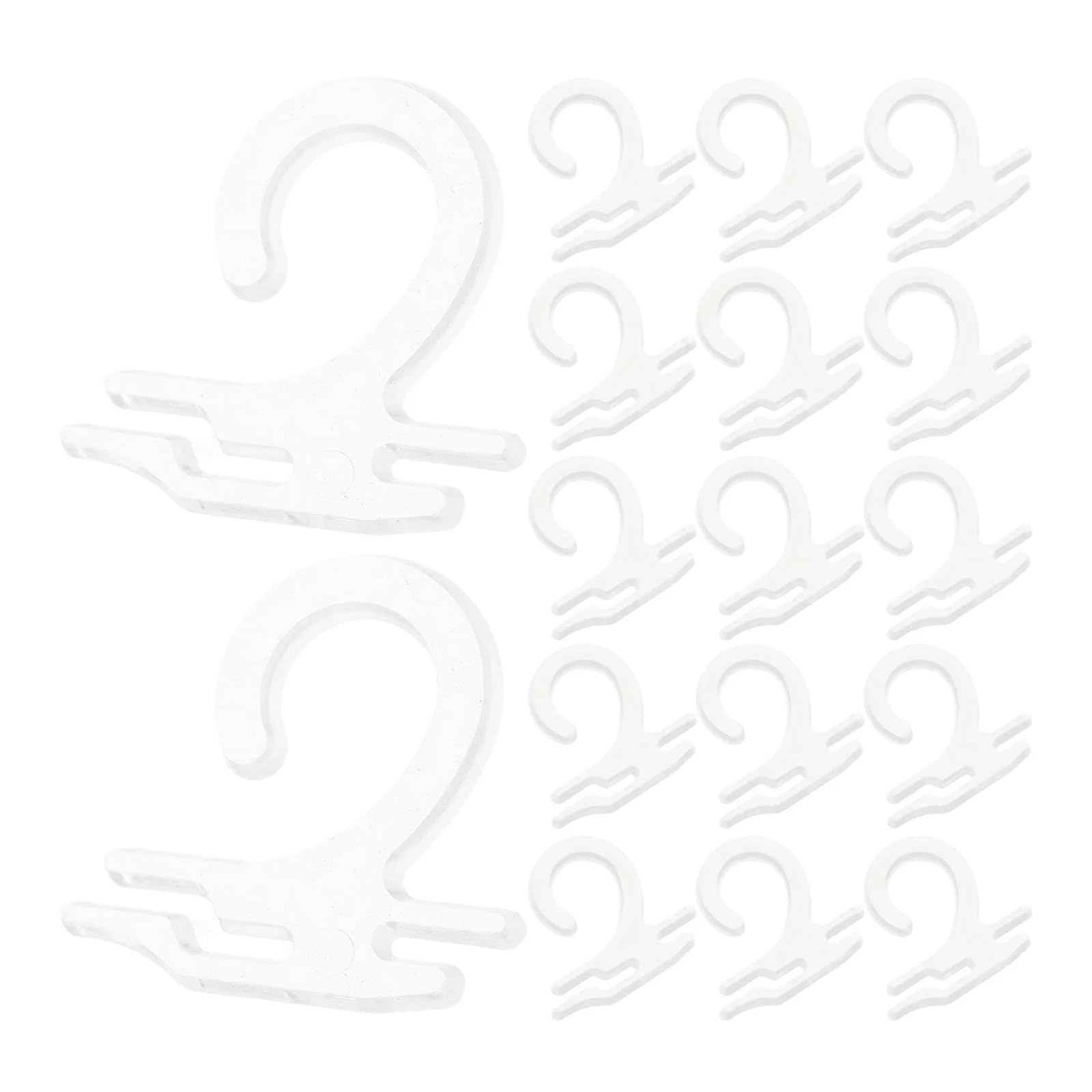 Vaeltor One Color 1000Pcs Transparent Plastic Sock Hooks Retail Display Hangers For Socks Underwear Scarves Yard Sale Shop Home Storage Portable