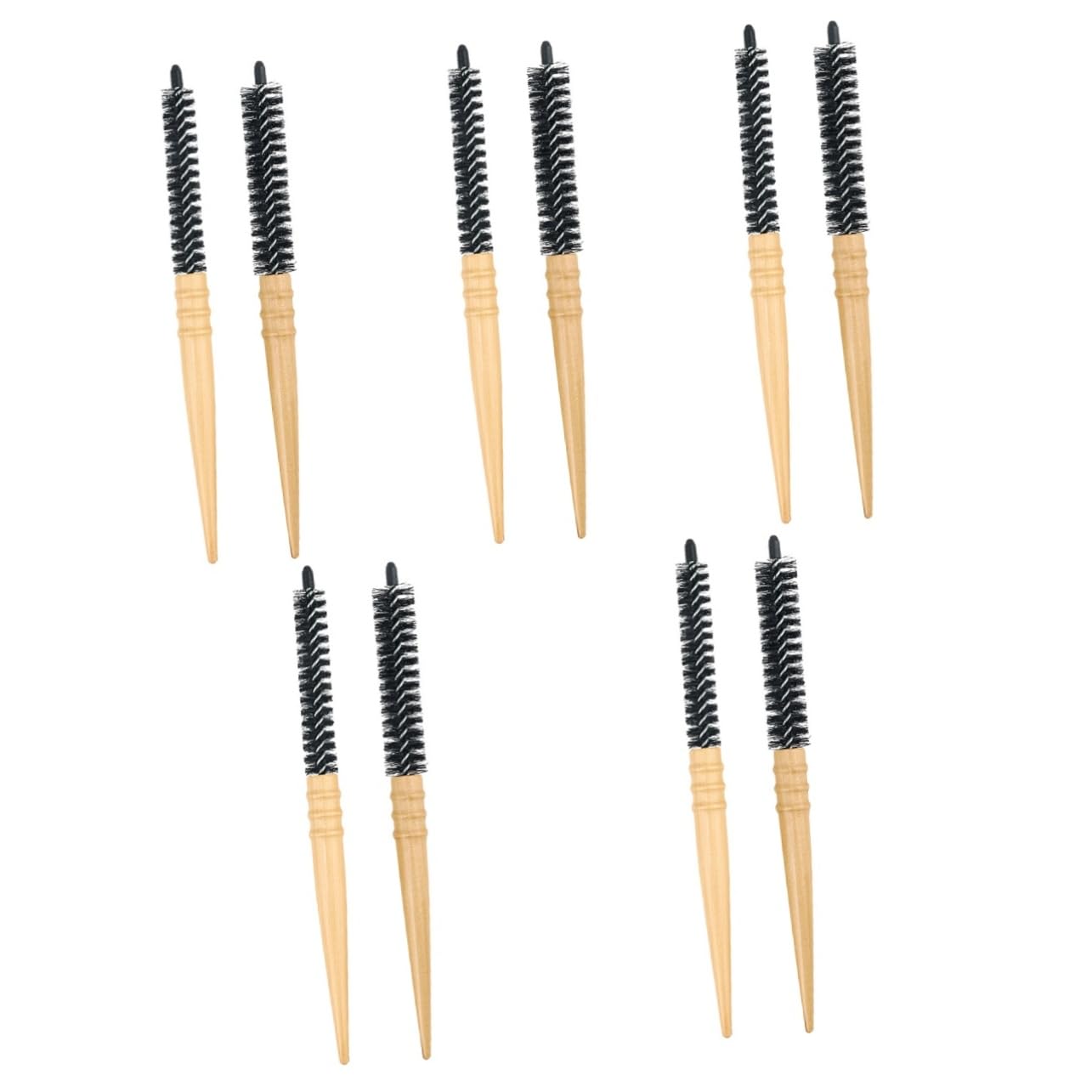 10 Piezas Peine De Madera Esponjosa Cepillo De Pelo De Los Hombres Cepillo De Madera Redondo Cepillo De Pelo De Cepillo De Pelo De Viaje Cepillo De Pelo Antiestático Beavorty