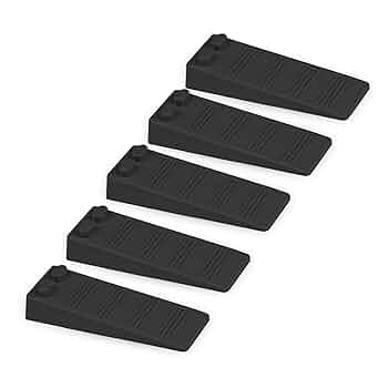 Fermaporta In Gomma 2 Pezzi - Cunei Antiscivolo Per Porte Con Protezione Sicurezza