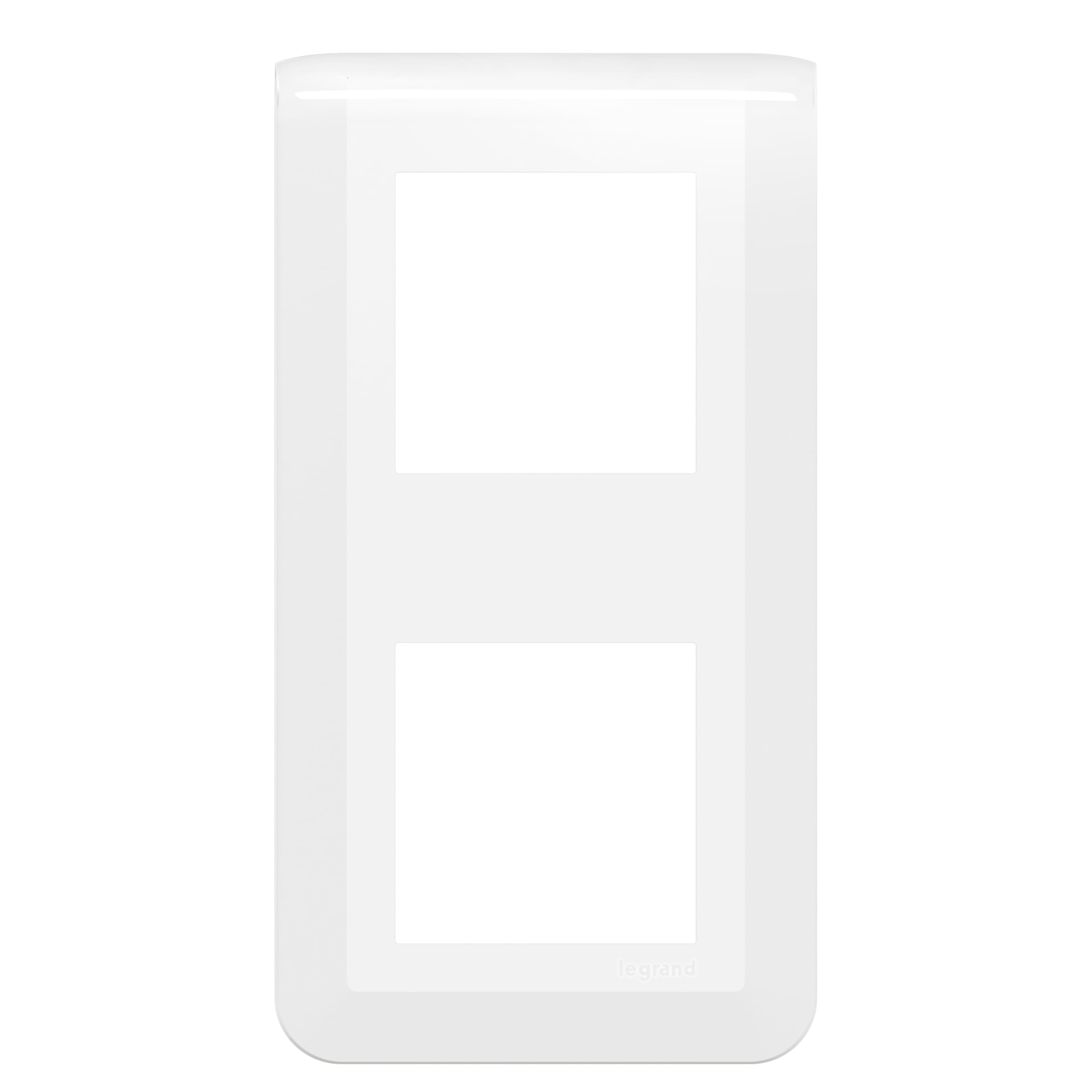 Legrand Mosaic Plaque de Finition Verticale 2x2 Module Blanc 078822L