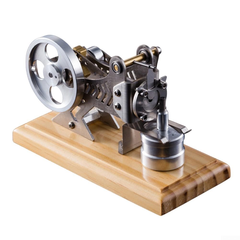 Modello di motore a vuoto Motore termico Kit esperimento scientifico fai da te Strumento di educazione fisica Motore a combustione Dimostrazione Metallo Assemblaggio meccanico Apprendimento