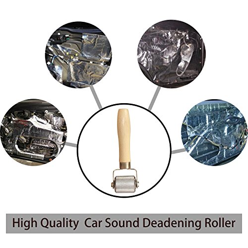 Car Sound Deadening Rolling Sound Proof Insulation 2 Pcs For Auto Noise Roller Car Sound Deadener Application Installation Tool Rolling Wheel Interior Accessories