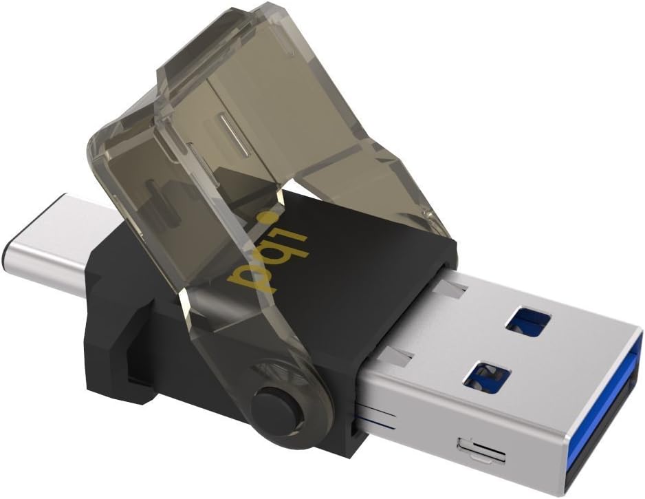 2 in 1 Micro SD Card Reader USB 3.1 Type C, 3.1 Type A with OTG for Smart Phone Tablet PC Macbook, connect 312 Memory Expansion External Storage USB Stick Card Adapter