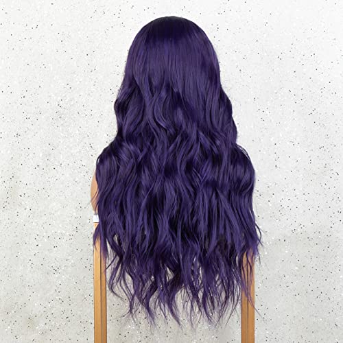 Kryssma Parrucca in pizzo viola scuro, parte