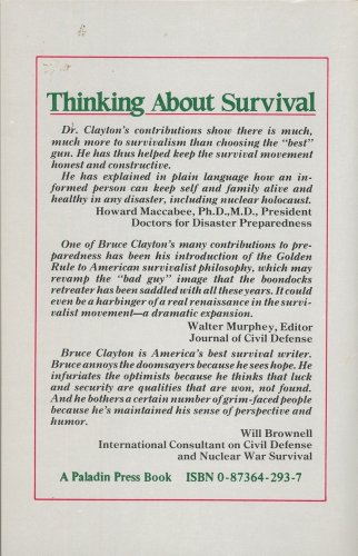 Thinking About Survival 0873642937 Book Cover