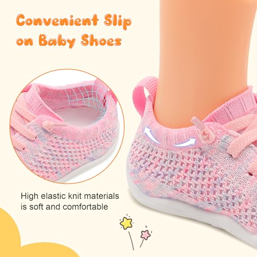 Image of JIASUQI Baby Shoes for Toddler Boys Girls Sneakers Slip on Walking Shoes for Babies