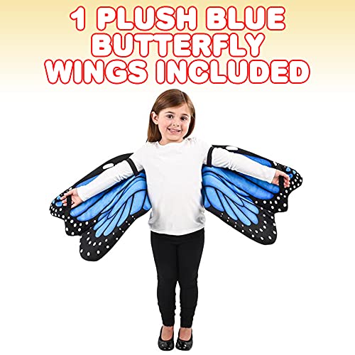 Artcreativity Plush Wearable Butterfly Wings, 1 Pair, Butterfly Wings For Girls And Boys In Blue, Kids’ Butterfly Halloween Costume Made Of Soft Material, Dress Up Accessories For Children… #TOP1
