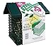C&S Wild Bird EZ Fill Deluxe 4 Suet Cake/1 Seed Brick Feeder with Roof