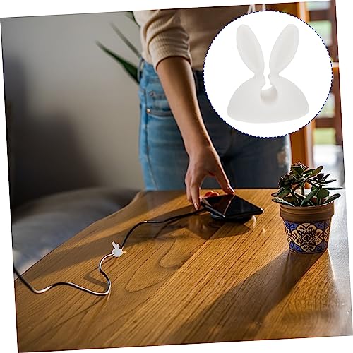 Organizador de Cable en Forma de Conejo de 20 Piezas, Clip Único para Gestión de Cables de Escritorio miniatura 3