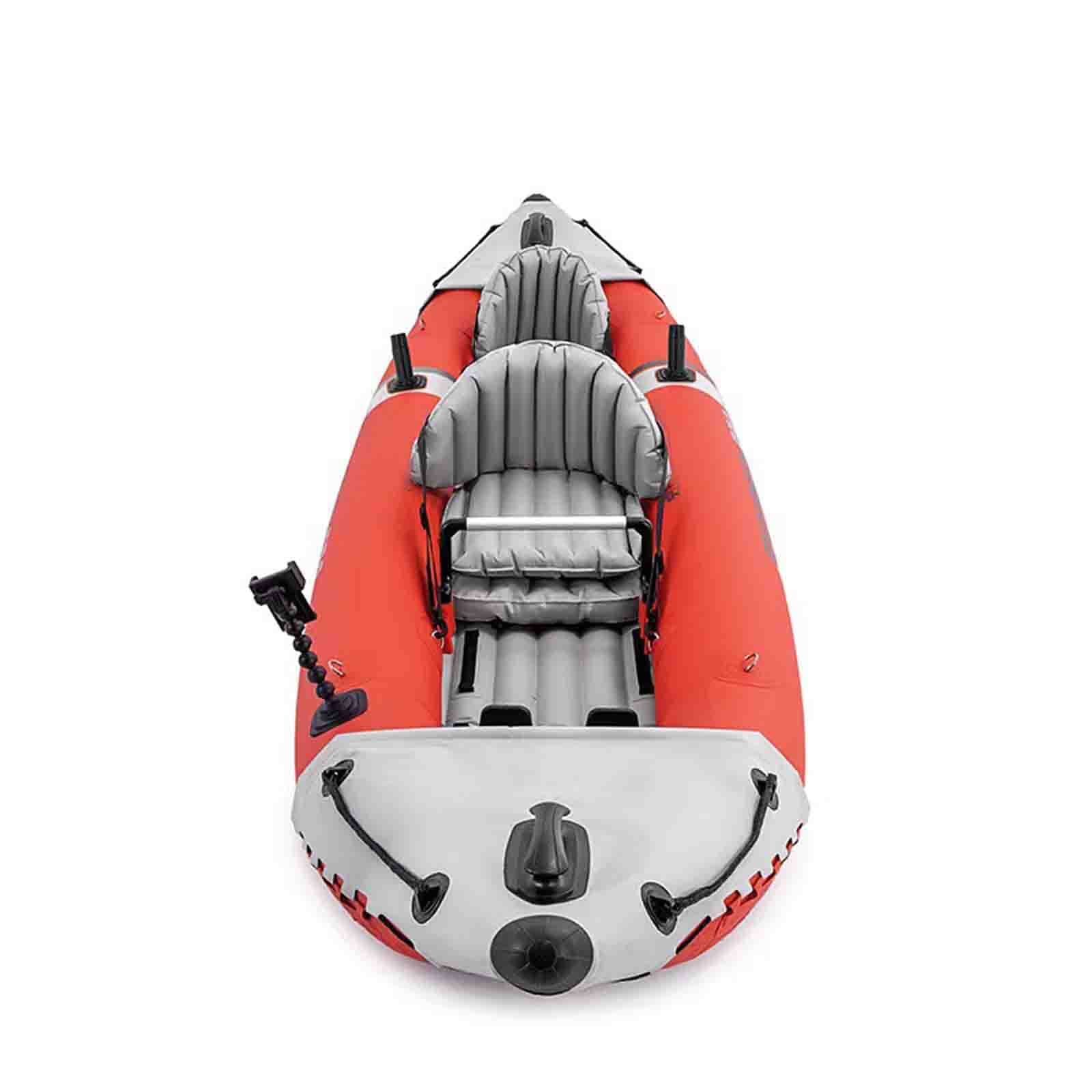 FJAUOQ Canoë Gonflable 2 Personnes Bateau d'assaut Bateau Pneumatique en Caoutchouc Bateau Gonflable Bateau De PêChe Fond Dur Kayak Bateau pour Les Sports Nautiques Natation Plage Utilisat