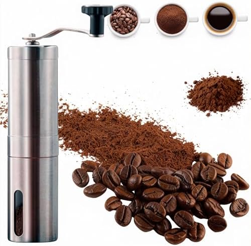 Moedor de Café Manual, Moedor de Cafe em Aço Inoxidável Portátil ...