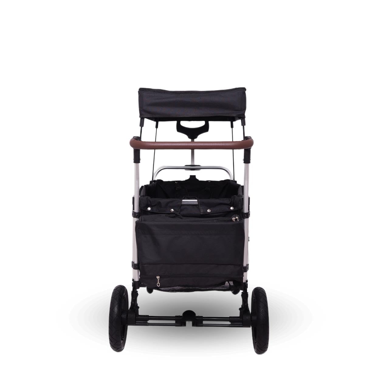 FUXTEC Carro Plegable FX-CTL900 Premium Negro, el Original, Fux Family Collection, Carro de jardín para el Transporte de niños, Playa, Ciudad, Bosque, Tirar o Empujar - Capacidad de Carga 75 kg