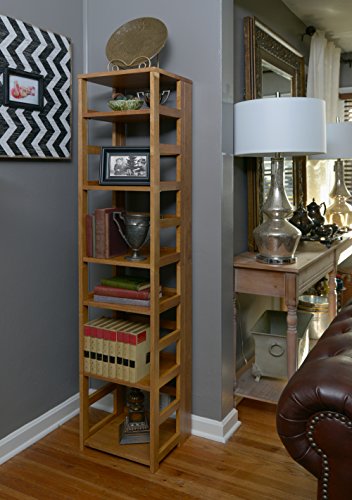 Niche Flip Flop Square Folding Bookcase, 67-Inch, Medium Oak #TOP1