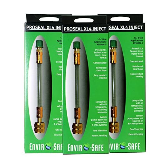 ENVIRO-SAFE Direct Inject ProSeal XL4 1.5-5 ton Inject Stop Leak R-22 Home Contractor 3 Pack #2100AI-5CP