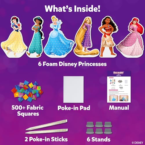Image of Skillmatics Poke-in Art - Disney Princess, Mess-Free Fun for Kids, DIY Craft Kits, Creative Activity, Gifts for Girls Ages 4, 5, 6, 7, 8, 9, Includes Cinderella, Ariel, Moana, Rapunzel & More