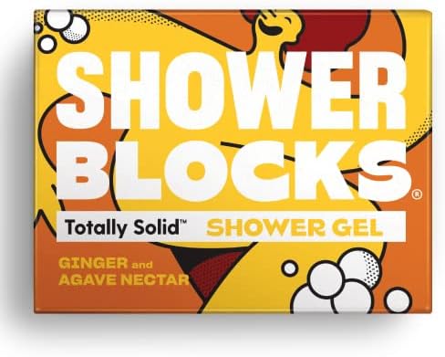 Shower Blocks - Lime & Sandalwood Solid Shower Gel | Plastic, Cruelty and Paraben Free | Vegan | Moisturising Body Soap For The Shower