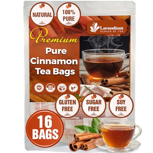 Image of Non-GMO, Vegan, Gluten-Free, No Additives - Rich Color & Flavor (16 Bags, Cinnamon Tea)